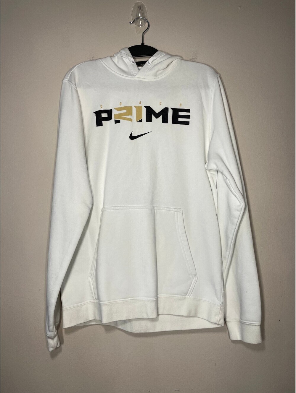 Nike x Coach Prime Deion Sanders Club Hoodie Off White S